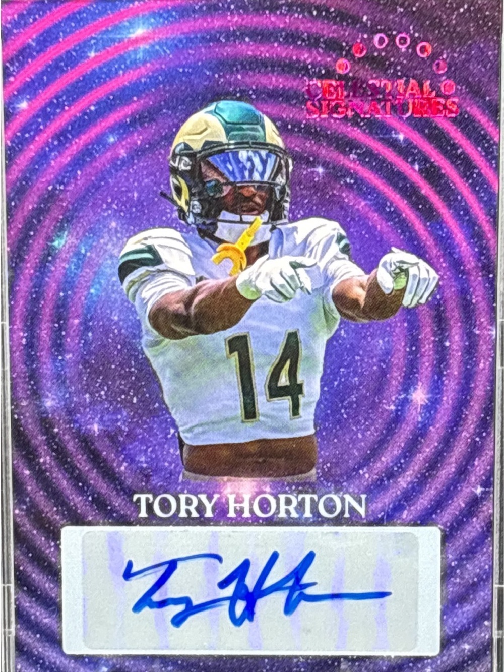 Pulse Tory Horton Autographed LE 07/14 Football Trading Card
